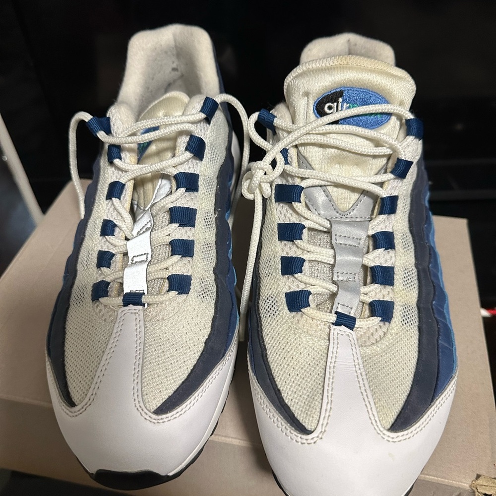 Nike White and Navy Athletic Shoes